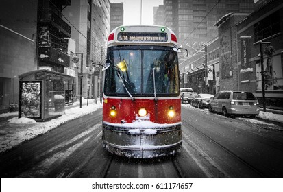 Toronto Streetcar Snow