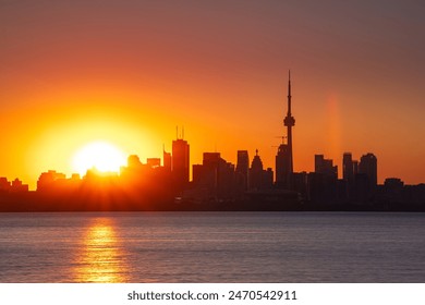 Toronto sunrise and skyline in summer - Powered by Shutterstock