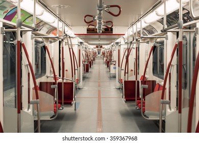 Toronto Underground Subway Carriage Perspective