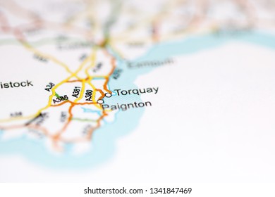 Torquay. United Kingdom On A Geography Map