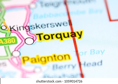 Torquay. United Kingdom On A Map