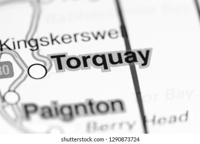 Torquay. United Kingdom On A Map