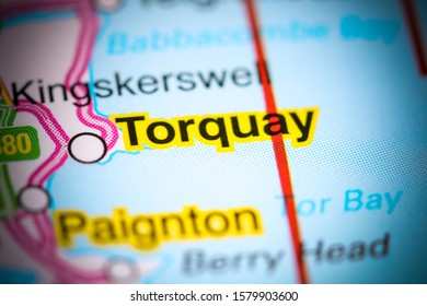 Torquay. United Kingdom On A Map