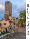 Torre degli Ercolani in Ascoli Piceno, Italy.