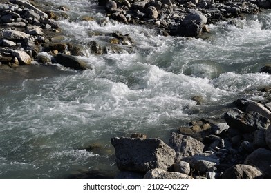 Torrent in Valloire in the Alps - Shutterstock ID 2102400229