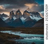 Torres del Paine National Park, located in southern Chilean Patagonia, is renowned for its stunning landscapes featuring rugged mountains, azure lakes, and vast glaciers.