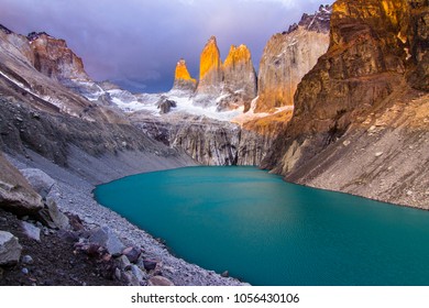 Torres Del  Paine National Park, Maybe The Best Sunrise In The World! And Without Seeing The Sun!