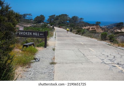 Torrey Pines National Monument Looking At The Historic Torrey Pines Road Trail