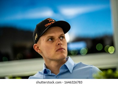 TORSBY, SWEDEN - FEBRUARY 13, 2020: Number 8, Ott Tänak And Navigator Martin Järveoja From Estonia Competing In A Hyundai I20 Coupe WRC In The WRC Rally Sweden 2020.