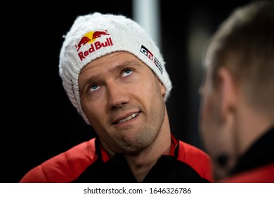 TORSBY, SWEDEN - FEBRUARY 13, 2020: Number 17, Sébastien Ogier And Navigator Julien Ingrassia From France Competing In A Toyota Yaris WRC In The WRC Rally Sweden 2020.