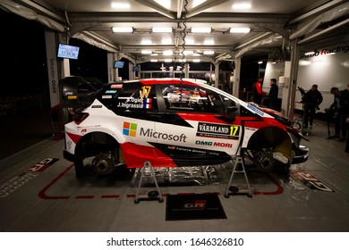 TORSBY, SWEDEN - FEBRUARY 13, 2020: Number 17, Sébastien Ogier And Navigator Julien Ingrassia From France Competing In A Toyota Yaris WRC In The WRC Rally Sweden 2020.