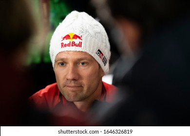 TORSBY, SWEDEN - FEBRUARY 13, 2020: Number 17, Sébastien Ogier And Navigator Julien Ingrassia From France Competing In A Toyota Yaris WRC In The WRC Rally Sweden 2020.