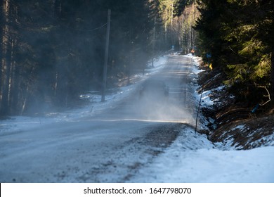 TORSBY, SWEDEN - FEBRUARY 14, 2020: Number 17, Sébastien Ogier And Navigator Julien Ingrassia From France Competing In A  Toyota Gazoo Racing WRT In The WRC Rally Sweden 2020.