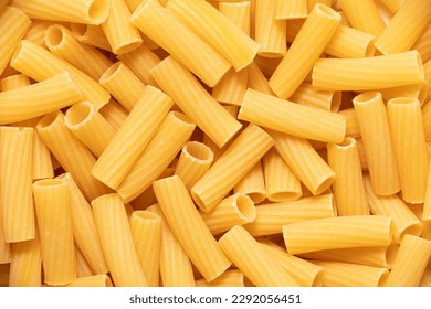 Tortiglioni are a type of pasta, similar to rigatoni but larger and with deeper grooves which spiral around the pasta. - Powered by Shutterstock