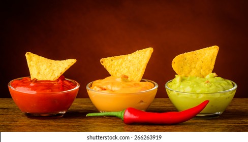 Tortilla Chips And Nacho Dip