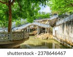 The Tortoise Liberation Pond at the Kek Lok Si Temple in Air Itam, Penang, Malaysia. The largest Buddhist temple in Malaysia is a popular attraction among tourists and pilgrims of Southeast Asia.