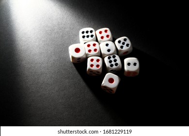 Dice Small Throwable Objects Marked Sides Stock Photo (Edit Now) 1850140555