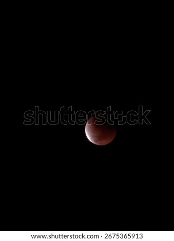 A total lunar eclipse on September 08, 2025 