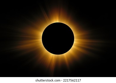 Total Solar Eclipse, astronomical phenomenon when Moon passes between planet Earth and Sun - Shutterstock ID 2217562117