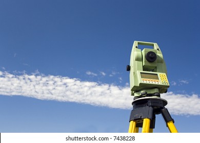 Total Station Against Blue Sky