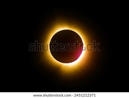 Totality view of 2024 solar eclipse