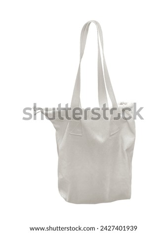 tote bag on white background isolated Cloth bags instead of plas Imagine de stoc © 