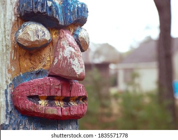 Totem Pole At Cape May County Park North, Marmora, New Jersey