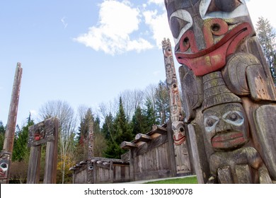 Totem Pole At The Museum Of Anthropology.