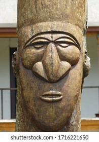 Totems And Mystic Figures On Public Display On South Pacific Islands.         