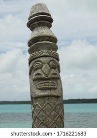 Totems And Mystic Figures On Public Display On South Pacific Islands.         