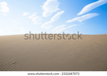 Tottori Sand Dunes in a hot summer morning Tottori Prefecture Tottori Sand Dunes