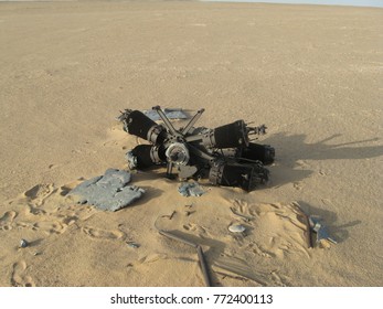 Toubruk, Tobruk/Libya ,July 14, 2009, World War Ii Locations In Libya, Wreckage Of Cars And Aircraft
In Battle Of Gazala