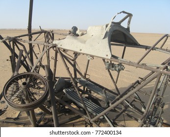 Toubruk, Tobruk/Libya ,July 14, 2009, World War Ii Locations In Libya, Wreckage Of Cars And Aircraft
In Battle Of Gazala