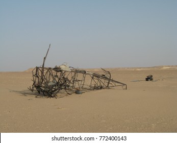 Toubruk, Tobruk/Libya ,July 14, 2009, World War Ii Locations In Libya, Wreckage Of Cars And Aircraft
In Battle Of Gazala