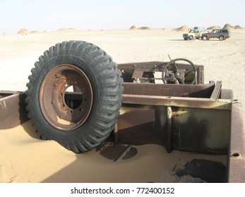 Toubruk, Tobruk/Libya ,July 14, 2009, World War Ii Locations In Libya, Wreckage Of Cars And Aircraft
In Battle Of Gazala