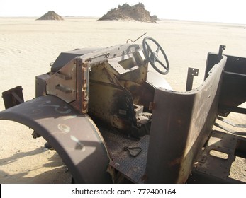 Toubruk, Tobruk/Libya ,July 14, 2009, World War Ii Locations In Libya, Wreckage Of Cars And Aircraft
In Battle Of Gazala