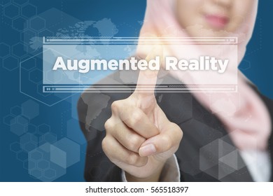Touch screen interface with word: Augmented Reality
