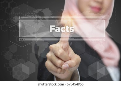 Touch screen interface with word: Facts