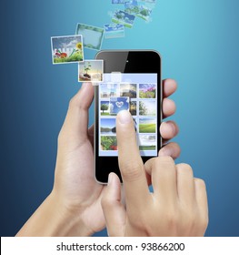 Touch screen mobile phone