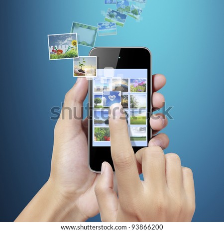 Touch screen mobile phone