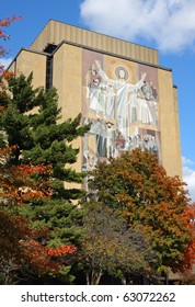 Touchdown Jesus At Notre Dame In The Fall