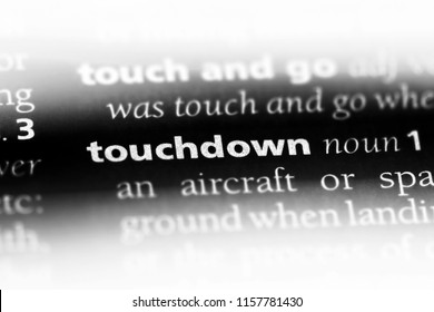 Touchdown Word In A Dictionary. Touchdown Concept.