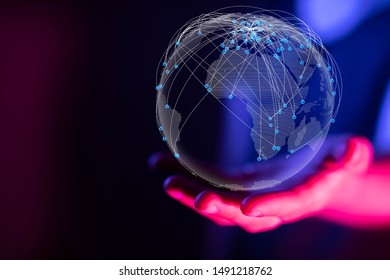  touching global network and data customer connection