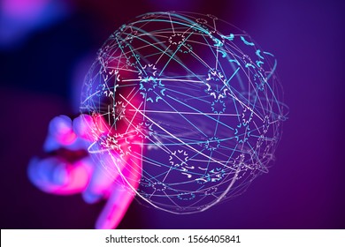  touching global network and data customer connection