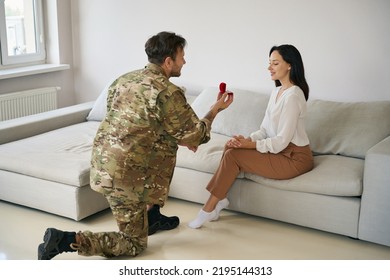 Touching Moment Of Marriage Proposal By A Soldier