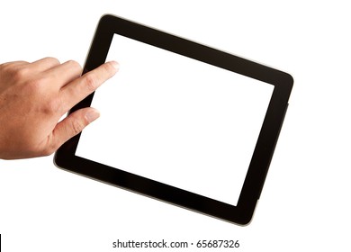  Touchpad with finger and hand