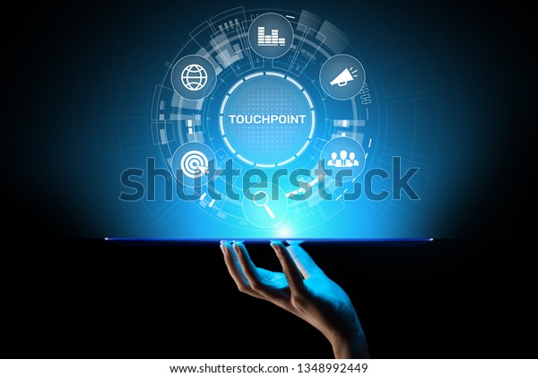 Touchpoint Business Strategy Advertising Marketing Concept Stock Photo