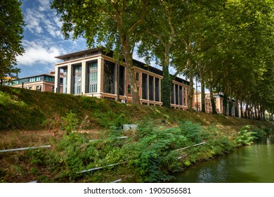 Toulouse, France - August 11, 2010: View Of The Toulouse School Of Economics, The Best Economics Research University In France. View From Canal Du Midi