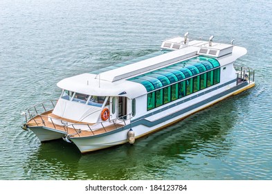 Tour Boat Sails On The Putrajaya Lake