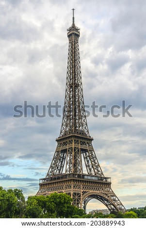 Similar – Eiffel Tower and Liberty statue in Paris